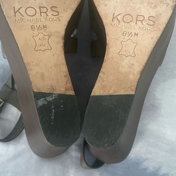 Michael Kors Wedges Sandals Woman Size 8.5 - Picture 6 of 7